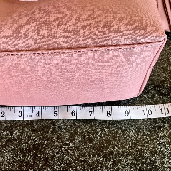 Anne Klein NWT Laine TZ Satchel Tote Removable Crossbody Strap Cardholder Pink - Picture 12 of 15